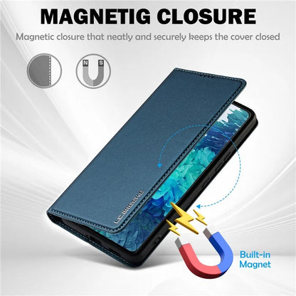 LC.IMEEKE L1 Series for Samsung Galaxy S20 FE 2022 / S20 FE 5G / S20 FE / S20 Lite Case Leather Wallet Stand Phone Cover