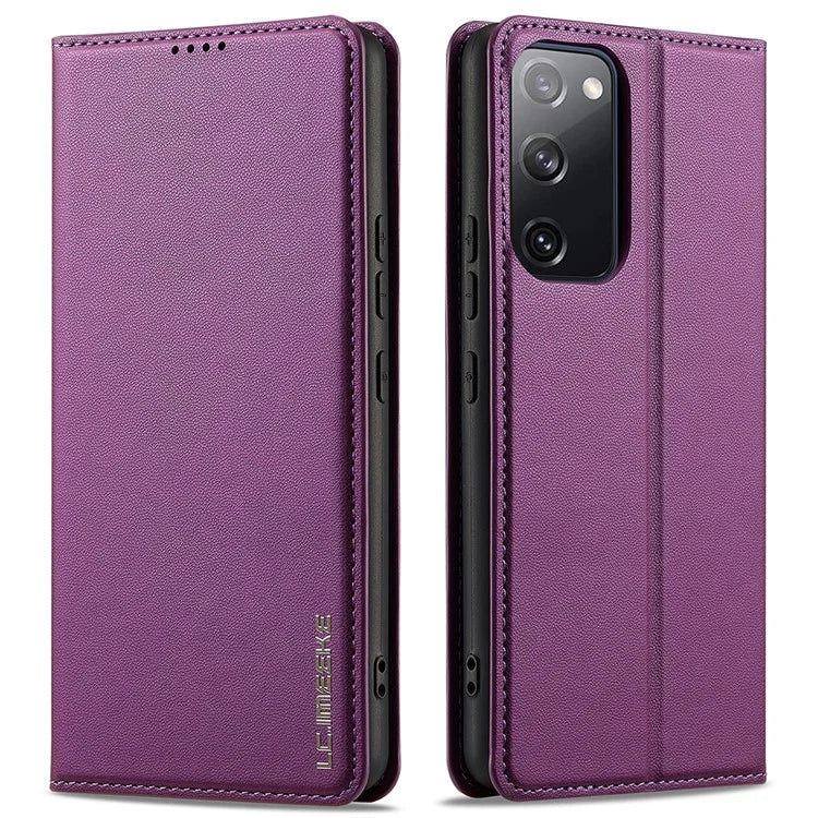LC.IMEEKE L1 Series for Samsung Galaxy S20 FE 2022 / S20 FE 5G / S20 FE / S20 Lite Case Leather Wallet Stand Phone Cover