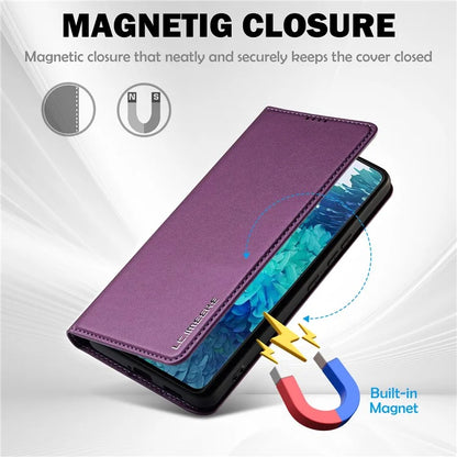 LC.IMEEKE L1 Series for Samsung Galaxy S20 FE 2022 / S20 FE 5G / S20 FE / S20 Lite Case Leather Wallet Stand Phone Cover
