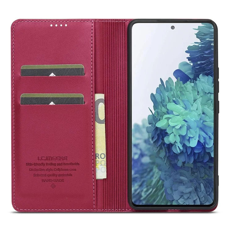 LC.IMEEKE L1 Series for Samsung Galaxy S20 FE 2022 / S20 FE 5G / S20 FE / S20 Lite Case Leather Wallet Stand Phone Cover