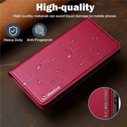 LC.IMEEKE L1 Series for Samsung Galaxy S20 FE 2022 / S20 FE 5G / S20 FE / S20 Lite Case Leather Wallet Stand Phone Cover