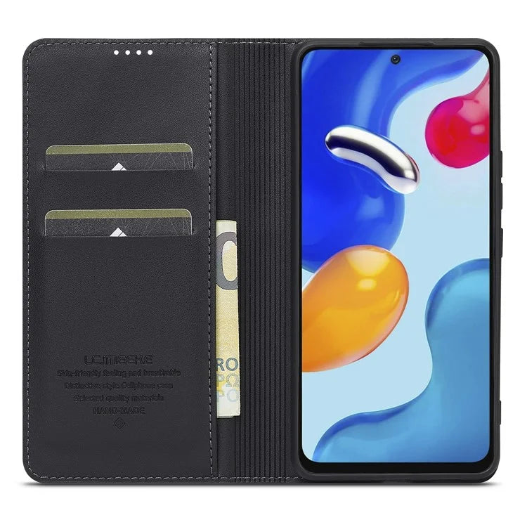 LC.IMEEKE L1 Series for Xiaomi Redmi Note 12 Pro 4G / 11 Pro 5G (Qualcomm) / 11 Pro 4G (Mediatek) Case PU Leather Wallet Stand Phone Cover