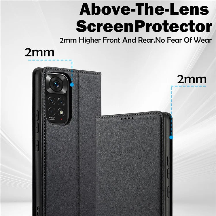 LC.IMEEKE L1 Series for Xiaomi Redmi Note 12 Pro 4G / 11 Pro 5G (Qualcomm) / 11 Pro 4G (Mediatek) Case PU Leather Wallet Stand Phone Cover