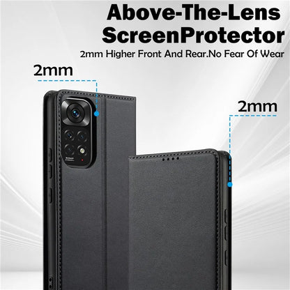 LC.IMEEKE L1 Series for Xiaomi Redmi Note 12 Pro 4G / 11 Pro 5G (Qualcomm) / 11 Pro 4G (Mediatek) Case PU Leather Wallet Stand Phone Cover