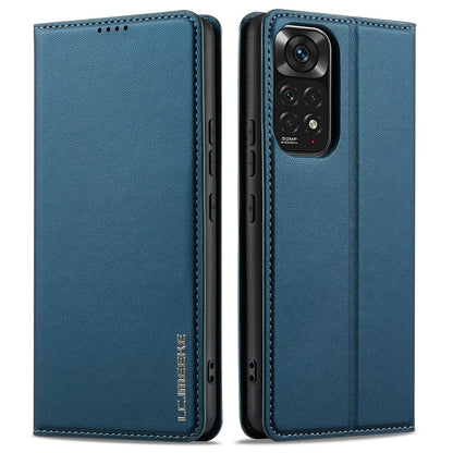LC.IMEEKE L1 Series for Xiaomi Redmi Note 12 Pro 4G / 11 Pro 5G (Qualcomm) / 11 Pro 4G (Mediatek) Case PU Leather Wallet Stand Phone Cover