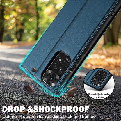LC.IMEEKE L1 Series for Xiaomi Redmi Note 12 Pro 4G / 11 Pro 5G (Qualcomm) / 11 Pro 4G (Mediatek) Case PU Leather Wallet Stand Phone Cover