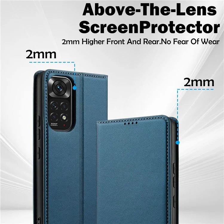 LC.IMEEKE L1 Series for Xiaomi Redmi Note 12 Pro 4G / 11 Pro 5G (Qualcomm) / 11 Pro 4G (Mediatek) Case PU Leather Wallet Stand Phone Cover