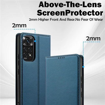 LC.IMEEKE L1 Series for Xiaomi Redmi Note 12 Pro 4G / 11 Pro 5G (Qualcomm) / 11 Pro 4G (Mediatek) Case PU Leather Wallet Stand Phone Cover