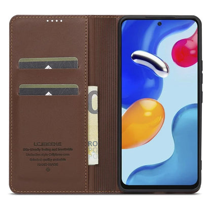 LC.IMEEKE L1 Series for Xiaomi Redmi Note 12 Pro 4G / 11 Pro 5G (Qualcomm) / 11 Pro 4G (Mediatek) Case PU Leather Wallet Stand Phone Cover