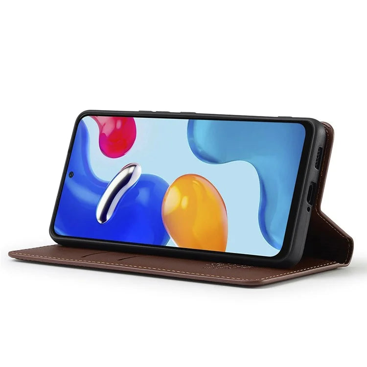 LC.IMEEKE L1 Series for Xiaomi Redmi Note 12 Pro 4G / 11 Pro 5G (Qualcomm) / 11 Pro 4G (Mediatek) Case PU Leather Wallet Stand Phone Cover