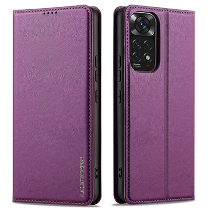 LC.IMEEKE L1 Series for Xiaomi Redmi Note 12 Pro 4G / 11 Pro 5G (Qualcomm) / 11 Pro 4G (Mediatek) Case PU Leather Wallet Stand Phone Cover