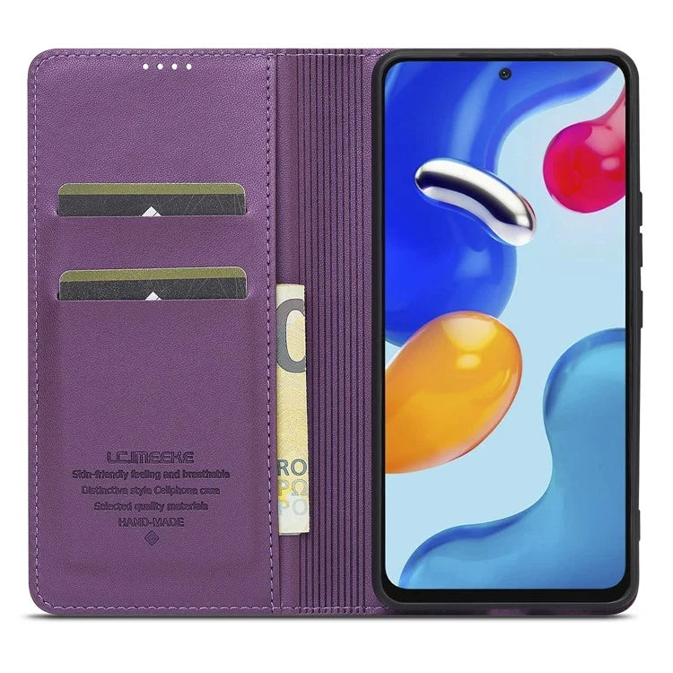 LC.IMEEKE L1 Series for Xiaomi Redmi Note 12 Pro 4G / 11 Pro 5G (Qualcomm) / 11 Pro 4G (Mediatek) Case PU Leather Wallet Stand Phone Cover