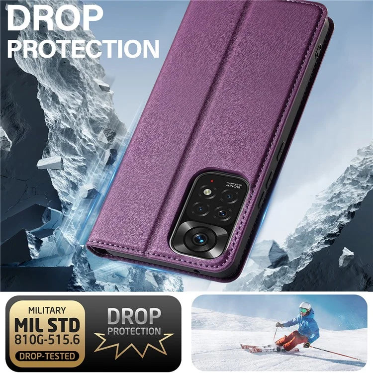 LC.IMEEKE L1 Series for Xiaomi Redmi Note 12 Pro 4G / 11 Pro 5G (Qualcomm) / 11 Pro 4G (Mediatek) Case PU Leather Wallet Stand Phone Cover
