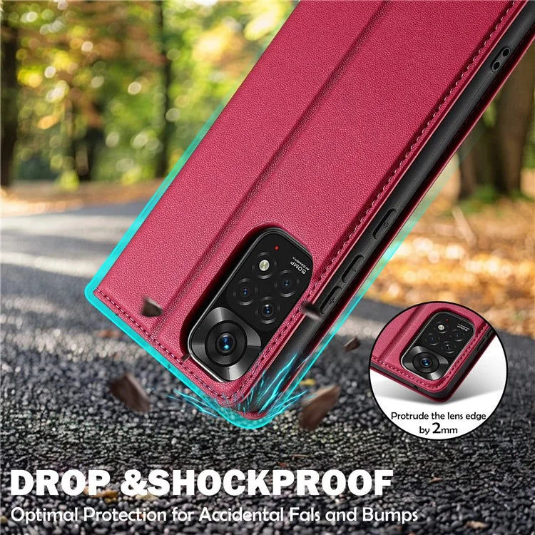 LC.IMEEKE L1 Series for Xiaomi Redmi Note 12 Pro 4G / 11 Pro 5G (Qualcomm) / 11 Pro 4G (Mediatek) Case PU Leather Wallet Stand Phone Cover