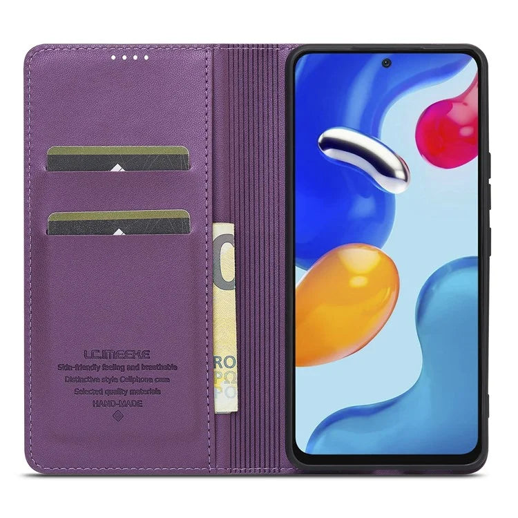 LC.IMEEKE L1 Series for Xiaomi Redmi Note 12S 4G / Note 11S 4G / Note 11 4G (Qualcomm) Case PU Leather Wallet Stand Phone Cover