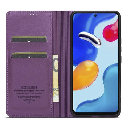 LC.IMEEKE L1 Series for Xiaomi Redmi Note 12S 4G / Note 11S 4G / Note 11 4G (Qualcomm) Case PU Leather Wallet Stand Phone Cover
