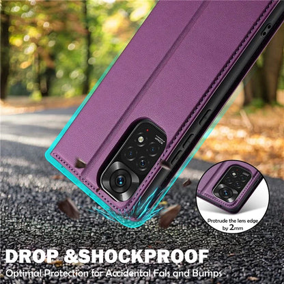 LC.IMEEKE L1 Series for Xiaomi Redmi Note 12S 4G / Note 11S 4G / Note 11 4G (Qualcomm) Case PU Leather Wallet Stand Phone Cover