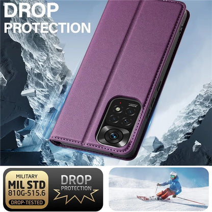 LC.IMEEKE L1 Series for Xiaomi Redmi Note 12S 4G / Note 11S 4G / Note 11 4G (Qualcomm) Case PU Leather Wallet Stand Phone Cover