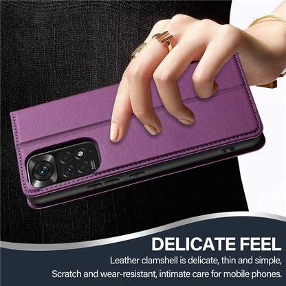 LC.IMEEKE L1 Series for Xiaomi Redmi Note 12S 4G / Note 11S 4G / Note 11 4G (Qualcomm) Case PU Leather Wallet Stand Phone Cover