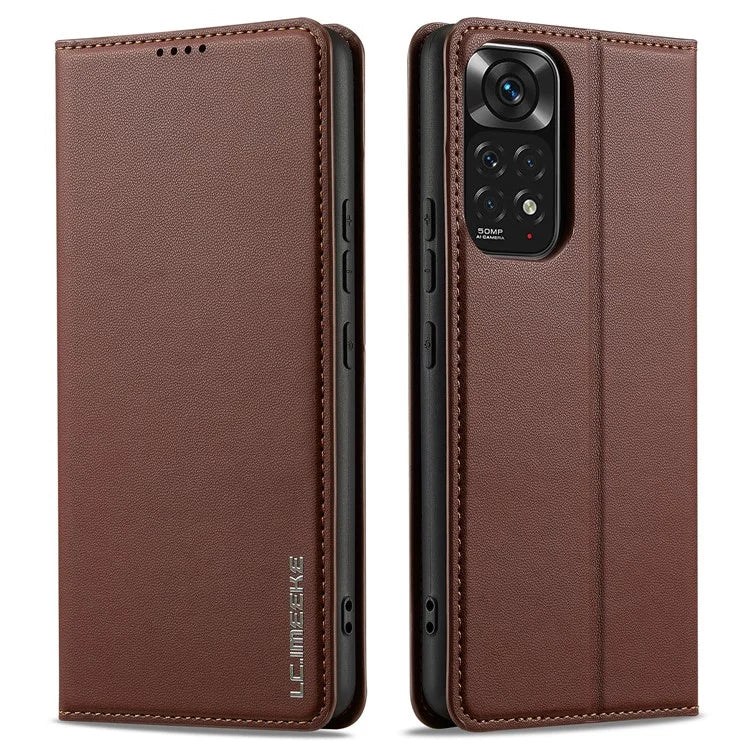 LC.IMEEKE L1 Series for Xiaomi Redmi Note 12S 4G / Note 11S 4G / Note 11 4G (Qualcomm) Case PU Leather Wallet Stand Phone Cover