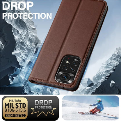 LC.IMEEKE L1 Series for Xiaomi Redmi Note 12S 4G / Note 11S 4G / Note 11 4G (Qualcomm) Case PU Leather Wallet Stand Phone Cover