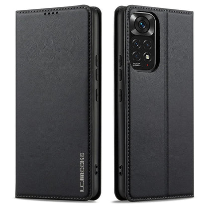LC.IMEEKE L1 Series for Xiaomi Redmi Note 12S 4G / Note 11S 4G / Note 11 4G (Qualcomm) Case PU Leather Wallet Stand Phone Cover
