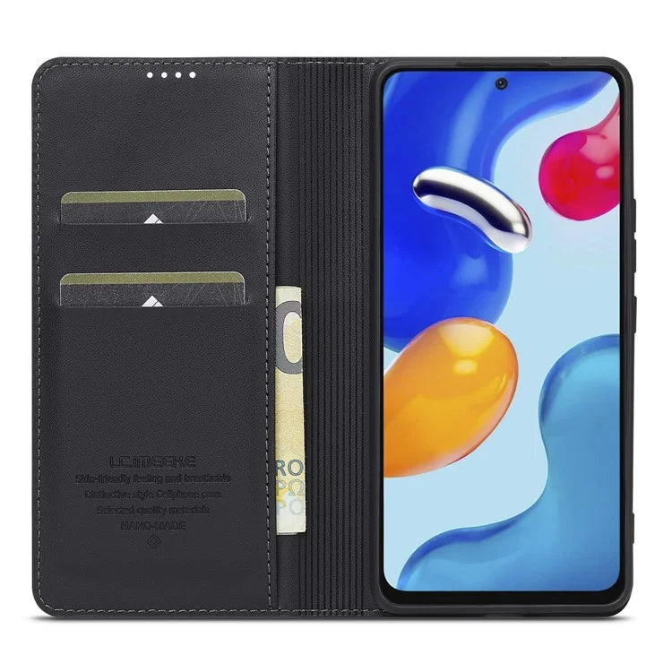 LC.IMEEKE L1 Series for Xiaomi Redmi Note 12S 4G / Note 11S 4G / Note 11 4G (Qualcomm) Case PU Leather Wallet Stand Phone Cover