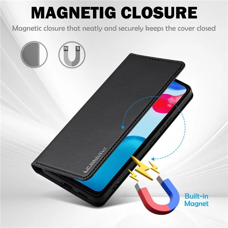 LC.IMEEKE L1 Series for Xiaomi Redmi Note 12S 4G / Note 11S 4G / Note 11 4G (Qualcomm) Case PU Leather Wallet Stand Phone Cover