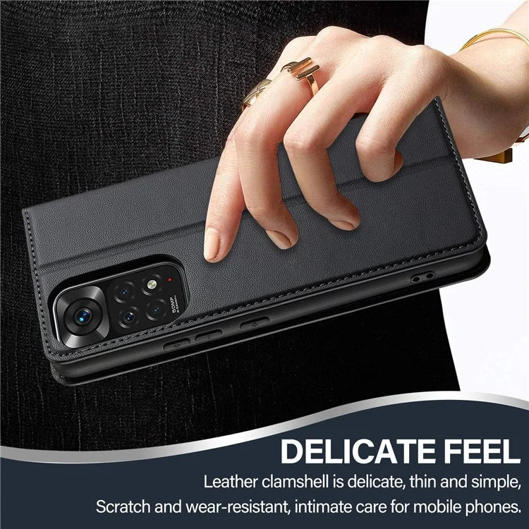 LC.IMEEKE L1 Series for Xiaomi Redmi Note 12S 4G / Note 11S 4G / Note 11 4G (Qualcomm) Case PU Leather Wallet Stand Phone Cover