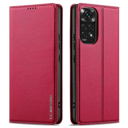 LC.IMEEKE L1 Series for Xiaomi Redmi Note 12S 4G / Note 11S 4G / Note 11 4G (Qualcomm) Case PU Leather Wallet Stand Phone Cover