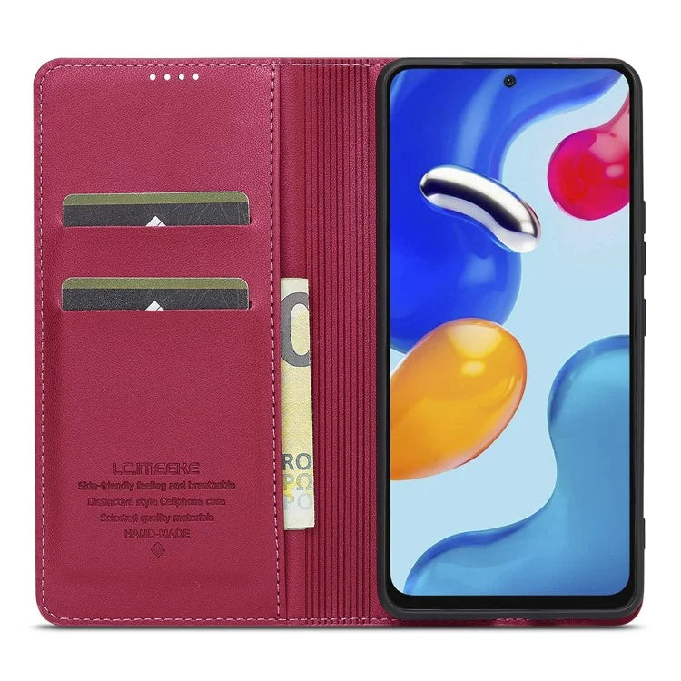 LC.IMEEKE L1 Series for Xiaomi Redmi Note 12S 4G / Note 11S 4G / Note 11 4G (Qualcomm) Case PU Leather Wallet Stand Phone Cover