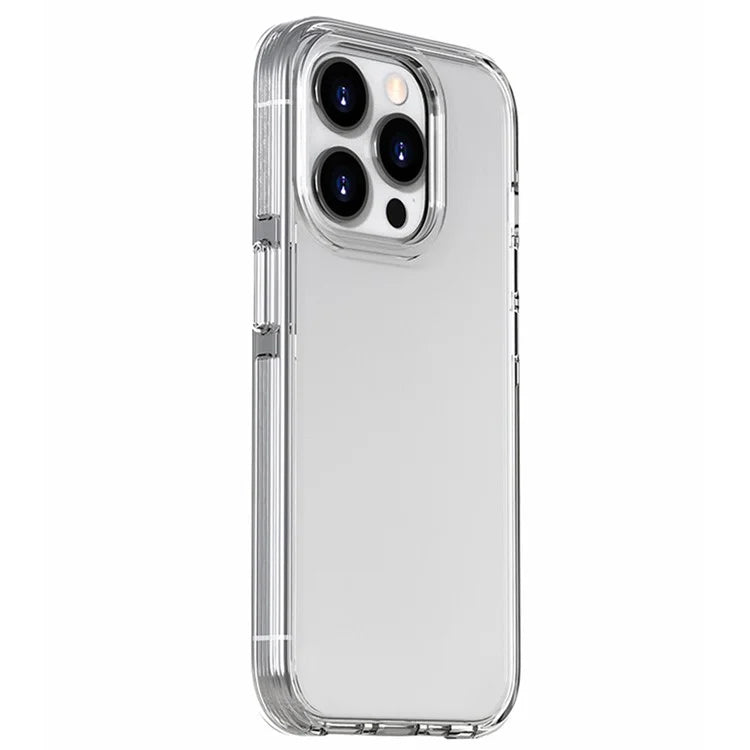 For iPhone 16 Pro Case TPU+PC+TPE Anti-Scratch Clear Phone Cover