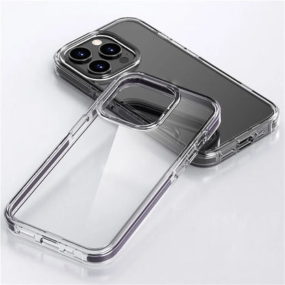 For iPhone 16 Pro Case TPU+PC+TPE Anti-Scratch Clear Phone Cover