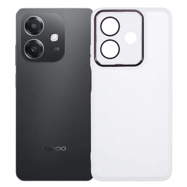 DKSM Series For Oppo A3x 5G Case Electroplated Camera Frame TPU Phone Cover