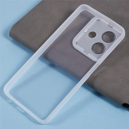 DKSM Series For Oppo A3x 5G Case Electroplated Camera Frame TPU Phone Cover