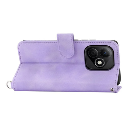 For Honor X60i 5G Case Flower Pattern PU Leather Wallet Phone Cover with Strap