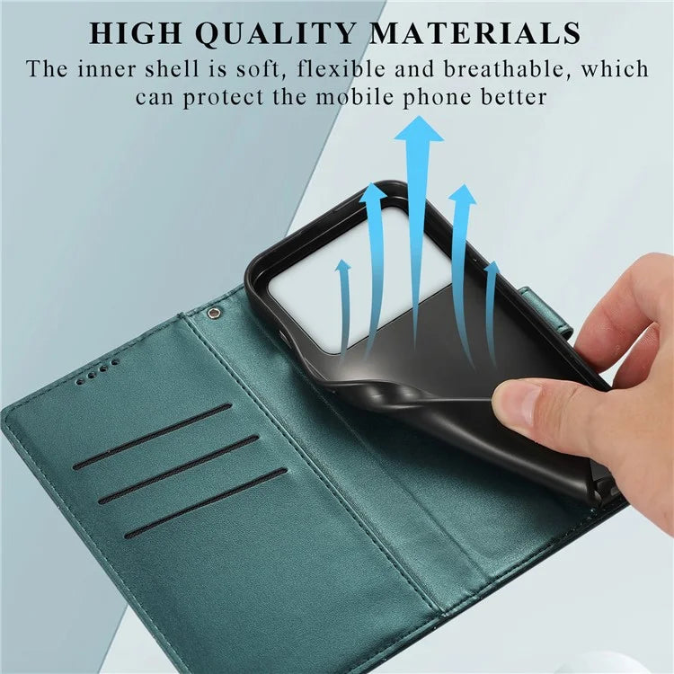 DF-06 For Xiaomi Redmi K70 Ultra Phone Case Leather Flip Wallet Cover Line Imprint