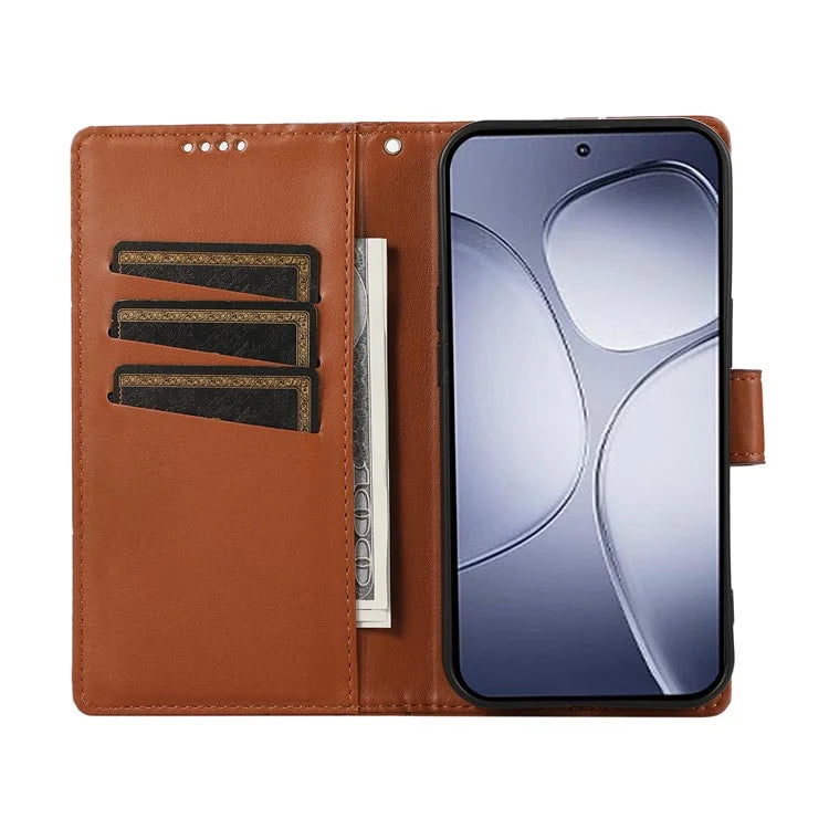 DF-06 For Xiaomi Redmi K70 Ultra Phone Case Leather Flip Wallet Cover Line Imprint