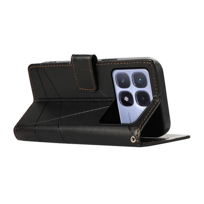 DF-06 For Xiaomi Redmi K70 Ultra Phone Case Leather Flip Wallet Cover Line Imprint