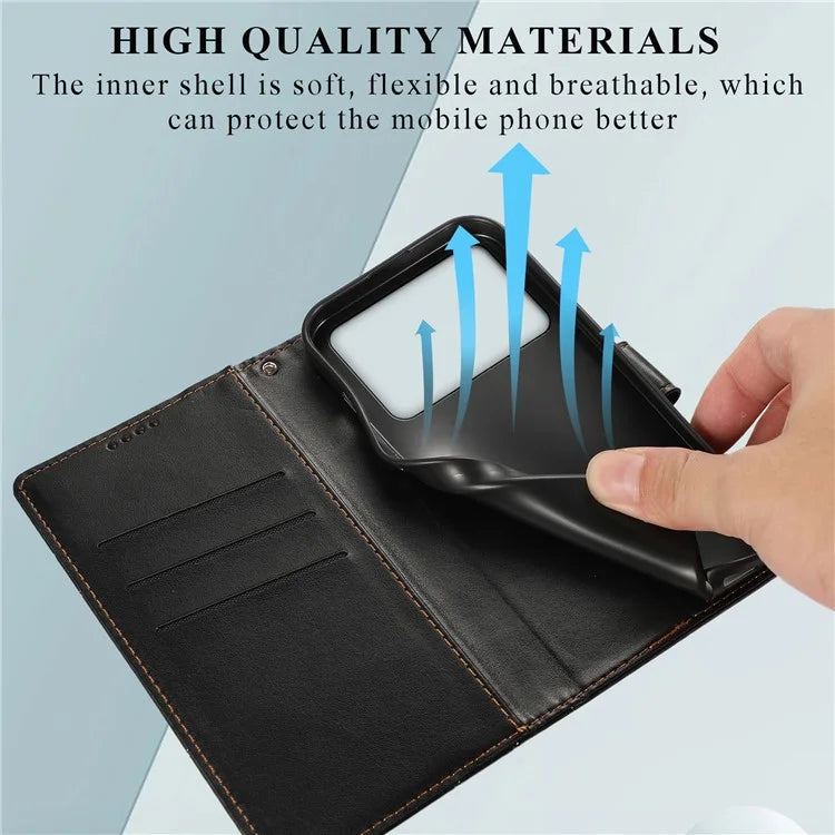 DF-06 For Xiaomi Redmi K70 Ultra Phone Case Leather Flip Wallet Cover Line Imprint