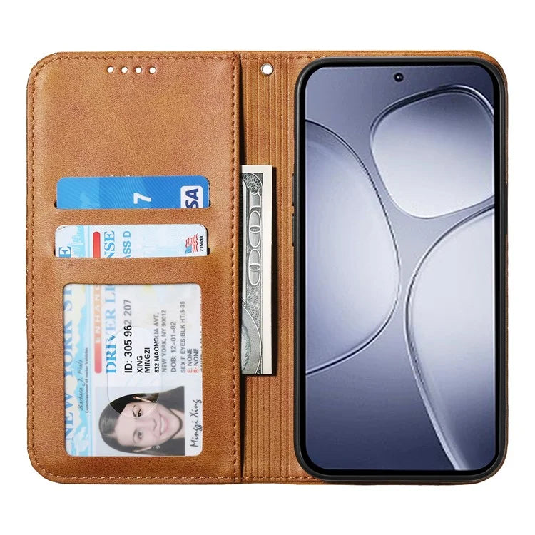 For Xiaomi Redmi K70 Ultra Case Calf Texture PU Leather Phone Cover with Wallet