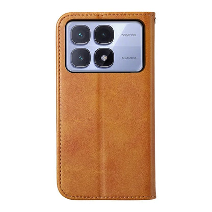 For Xiaomi Redmi K70 Ultra Case Calf Texture PU Leather Phone Cover with Wallet