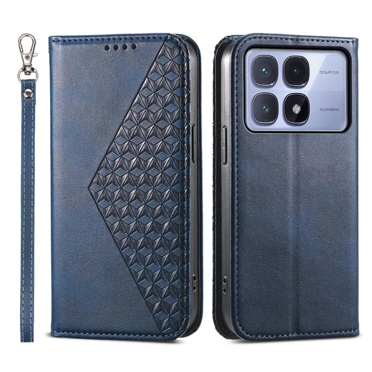 For Xiaomi Redmi K70 Ultra Case Calf Texture PU Leather Phone Cover with Wallet
