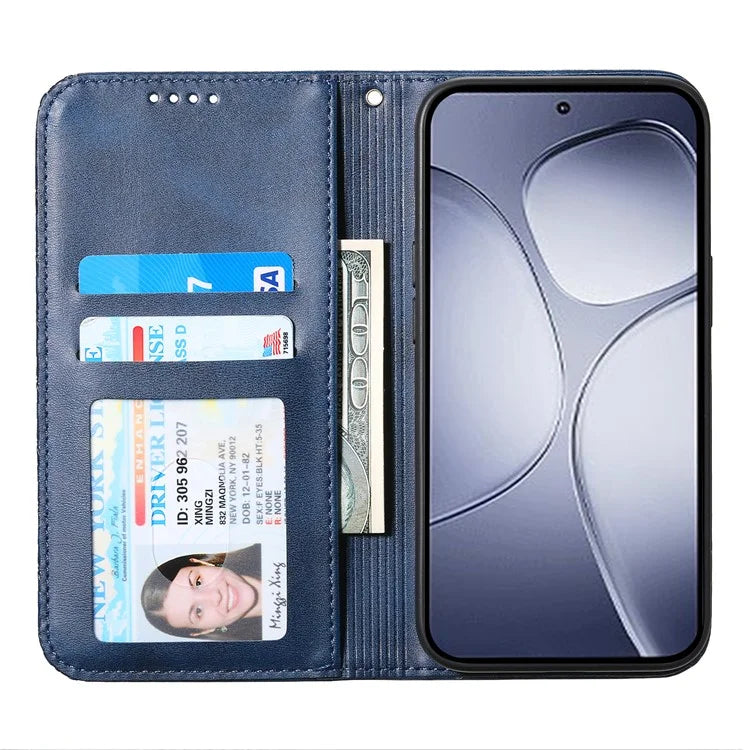 For Xiaomi Redmi K70 Ultra Case Calf Texture PU Leather Phone Cover with Wallet