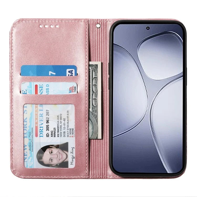 For Xiaomi Redmi K70 Ultra Case Calf Texture PU Leather Phone Cover with Wallet