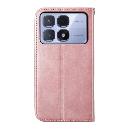For Xiaomi Redmi K70 Ultra Case Calf Texture PU Leather Phone Cover with Wallet
