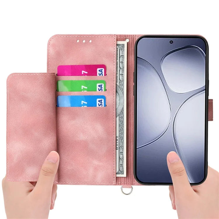 For Xiaomi Redmi K70 Ultra Case Flower Pattern PU Leather Wallet Phone Cover with Strap