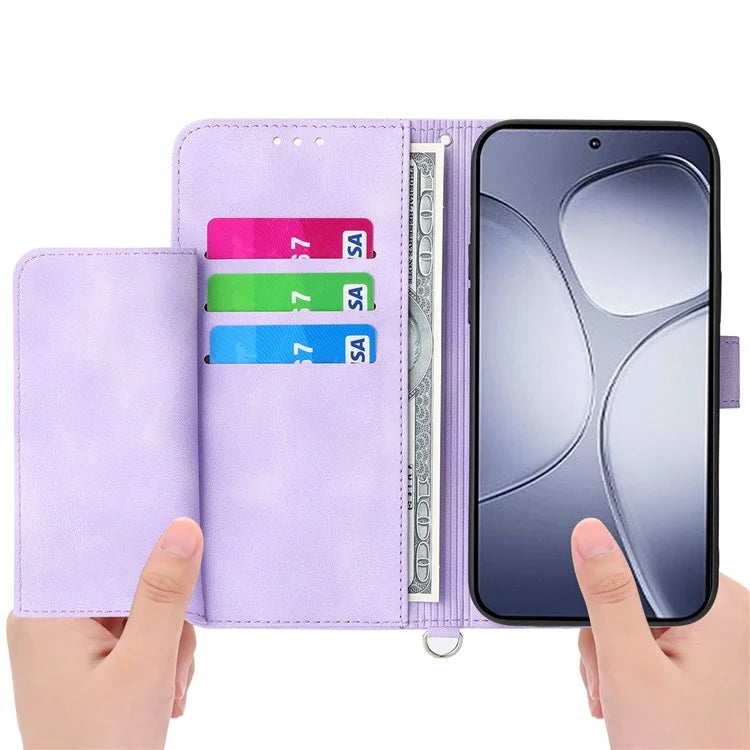 For Xiaomi Redmi K70 Ultra Case Flower Pattern PU Leather Wallet Phone Cover with Strap