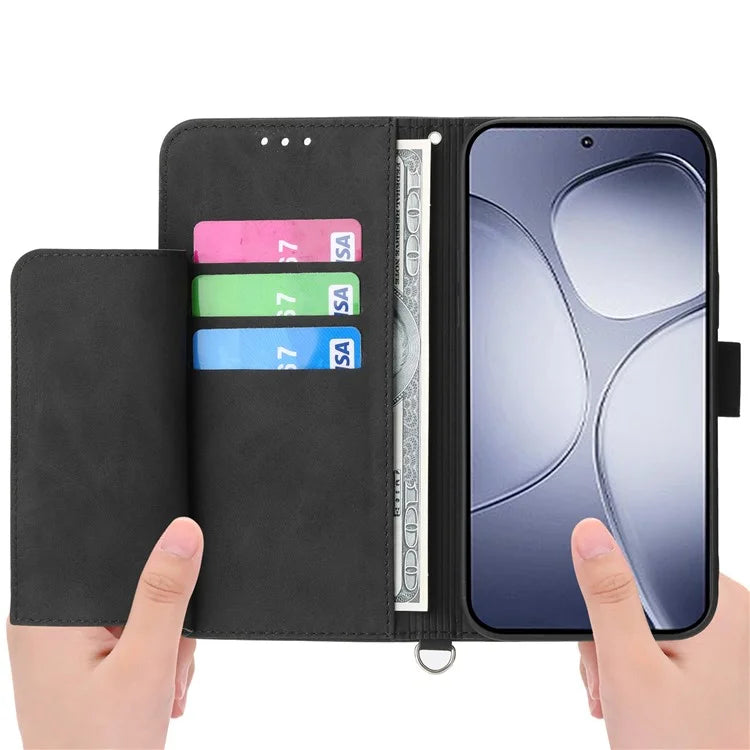 For Xiaomi Redmi K70 Ultra Case Flower Pattern PU Leather Wallet Phone Cover with Strap