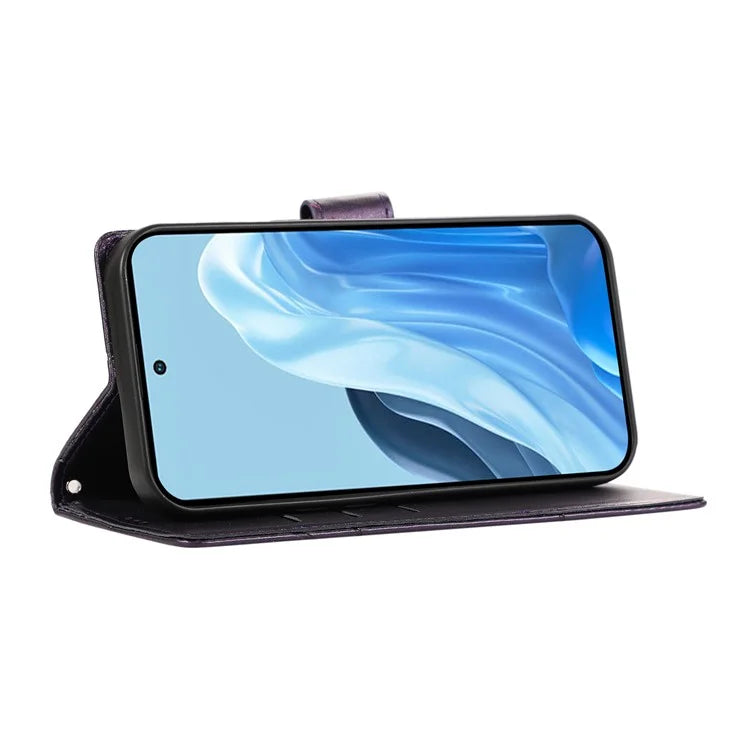 DF-06 For Samsung Galaxy M35 5G Phone Case Line Imprint Leather Wallet Cover